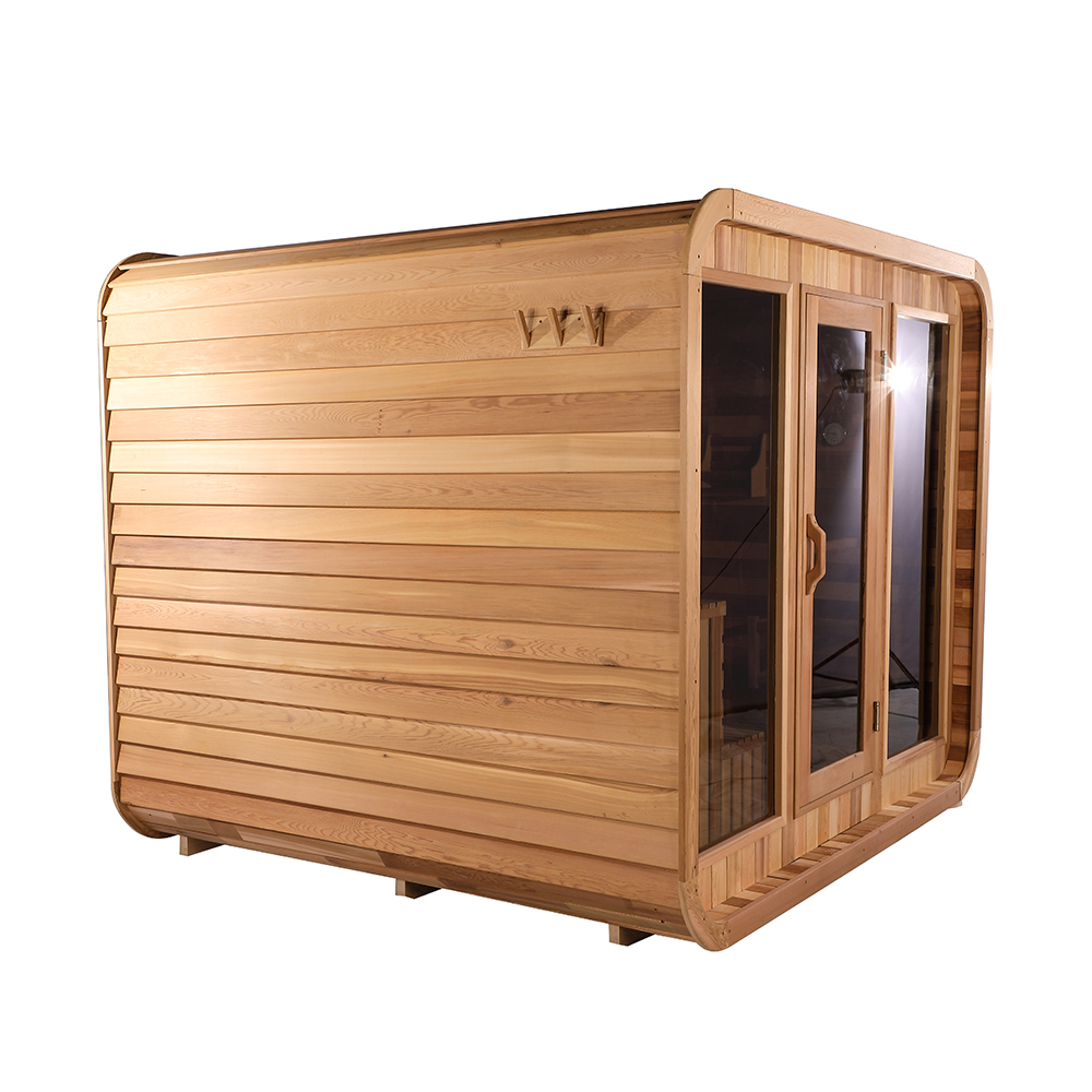 Aussensauna Panorama Zedernholz **Package DEAL**